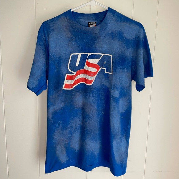 Screen Stars Other - Custom Vintage USA Running Tee!